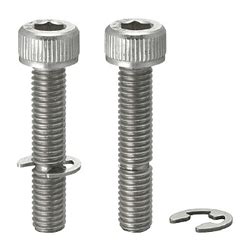 ring with screws|screw with retaining ring groove.